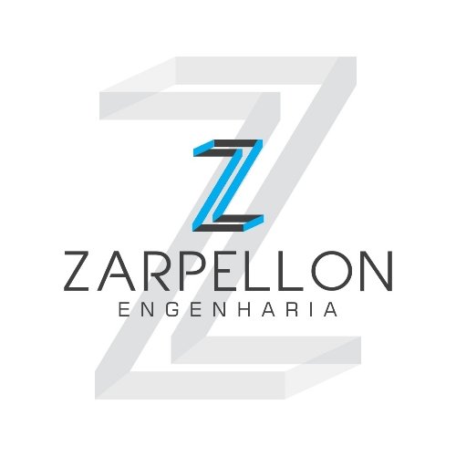 Logo Zarpellon Engenharia com Z estilizado azul