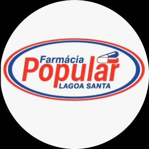 Logo Farmácia Popular Lagoa Santa com cápsula