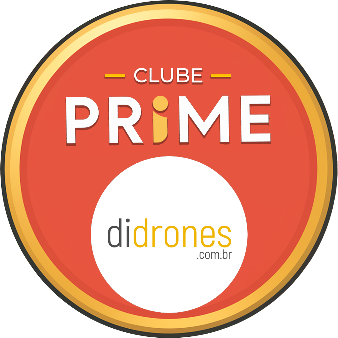 DIDRONES PRIME Selo Clube Prime didrones.com.br circular vermelho