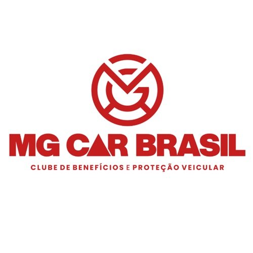 Logo vermelho da MG Car Brasil